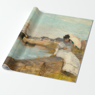 The Harbour at Lorient by Berthe Morisot Wrapping Paper