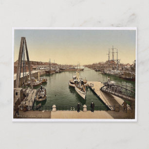 The Harbour (Free Port), Bremen, Germany classic P Postcard