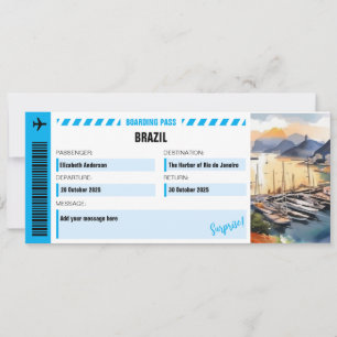The Harbour of Rio de Janeiro Surprise Trip Ticket