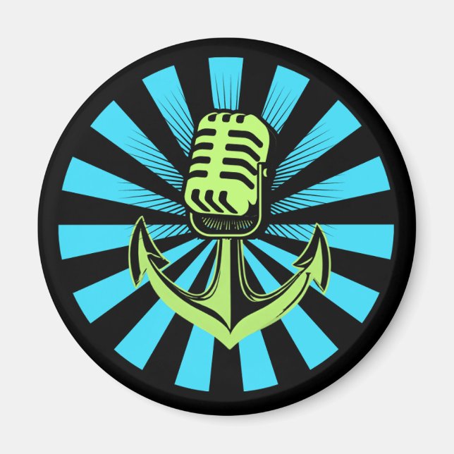 The Harbour Podcast Fridge Magnet (Front)