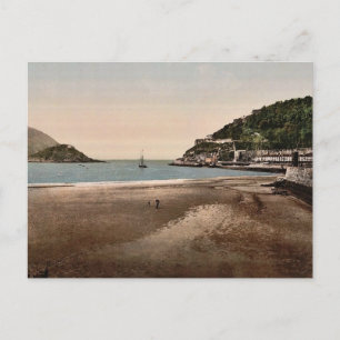 The harbour, San Sebastian, Spain vintage Photochr Postcard