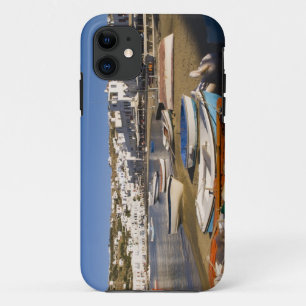 The harbour town with colourful fishing boats iPhone 11 case