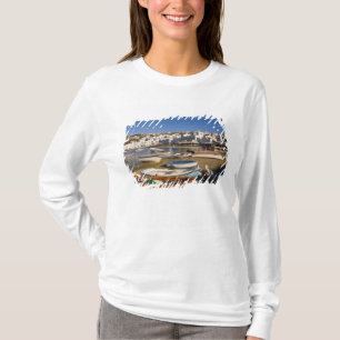 The harbour town with colourful fishing boats T-Shirt