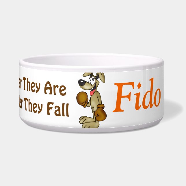 The Harder They Fall Customised Dog Bowls (Front)