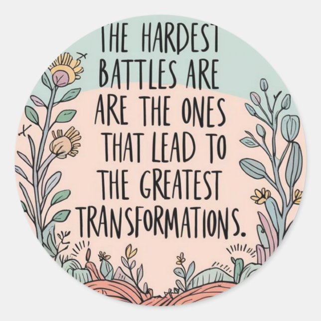 The Hardest Battles Stickers (Front)