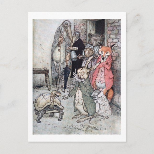 The Hare and the Tortoise Postcard (Front)