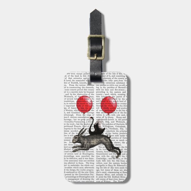 The Hare Ship Luggage Tag (Front Vertical)