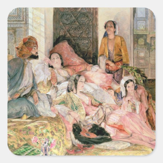 The Harem, c.1850 Square Sticker (Front)