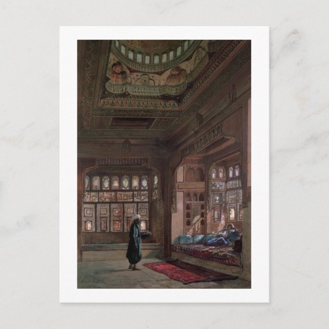 The Harem of Sheikh Sadat, Cairo, 1870 Postcard (Front)