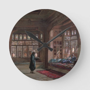 The Harem of Sheikh Sadat, Cairo, 1870 Round Clock