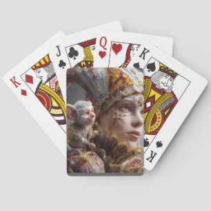 The Harlequin Monkey with Magic Wings Playing Cards