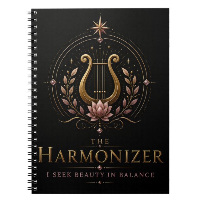 The Harmonizer Archetype Self-Discovery Notebook (Front)
