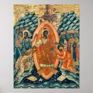 The Harrowing of Hell Orthodox Icon Print         