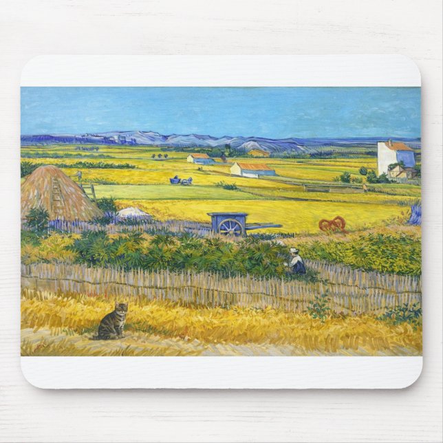The Harvest Cat Mousepad (Front)