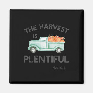 The Harvest Is Plentiful Christian Fall Autumn 1 Magnet