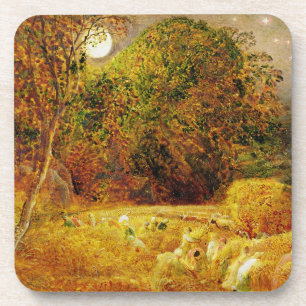 The Harvest Moon, 1833 (oil on paper laid on panel Coaster