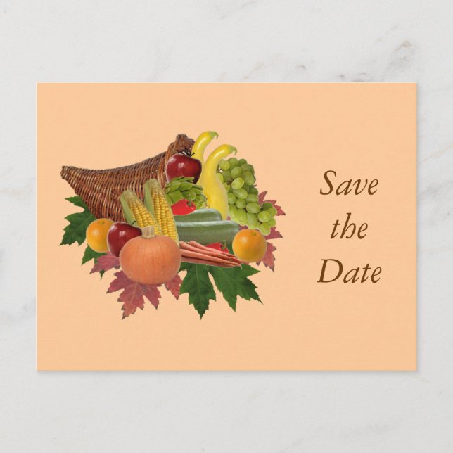 The Harvest Save the Date Postcard (Front)