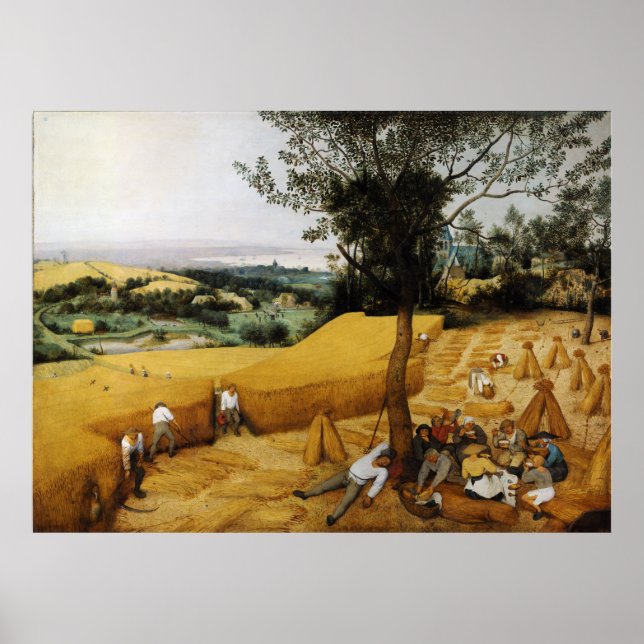 The Harvesters by Pieter Bruegel the Elder 1565 Poster (Front)