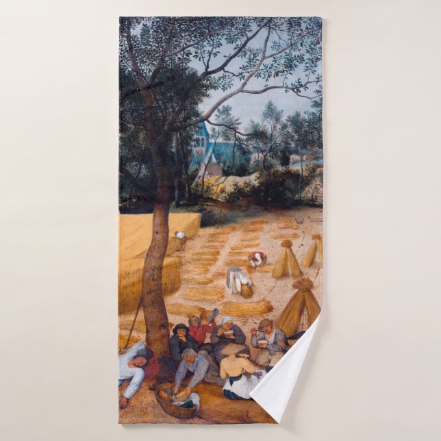 The Harvesters, Pieter Bruegel Bath Towel (Bath Towel)