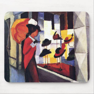 The hat store by August Macke Mouse Pad