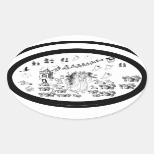 The Haunted Ceremony - Oval Sticker