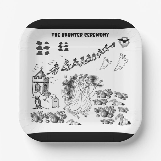 The Haunted Ceremony - Paper Plate (Front)