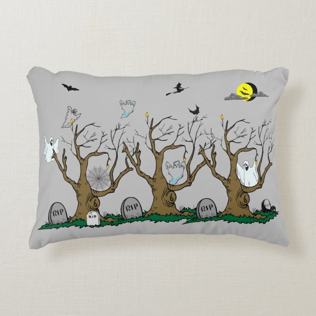 The Haunted Graveyard- Decorative Cushion (Front)