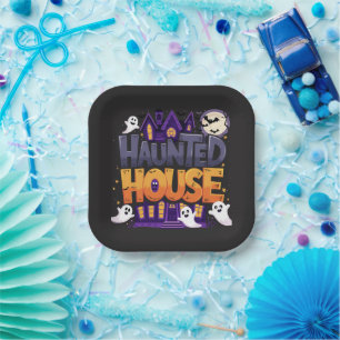 The Haunted House: Feast of the Happy Spirits Paper Plate