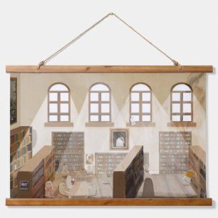The Haunted Library Hanging Tapestry
