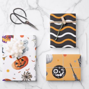THE HAUNTED NIGHT HALLOWEEN WRAPPING PAPER SHEET