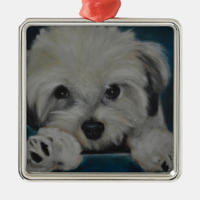 The Havanese Metal Tree Decoration (Front)