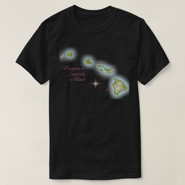 The Hawaiian Islands T-Shirt (Design Front)