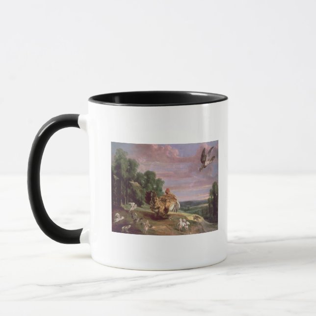The Hawk and the Hen Mug (Left)