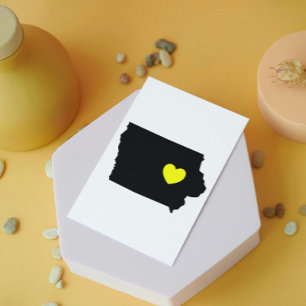 The Hawkeye State - Love Postcard