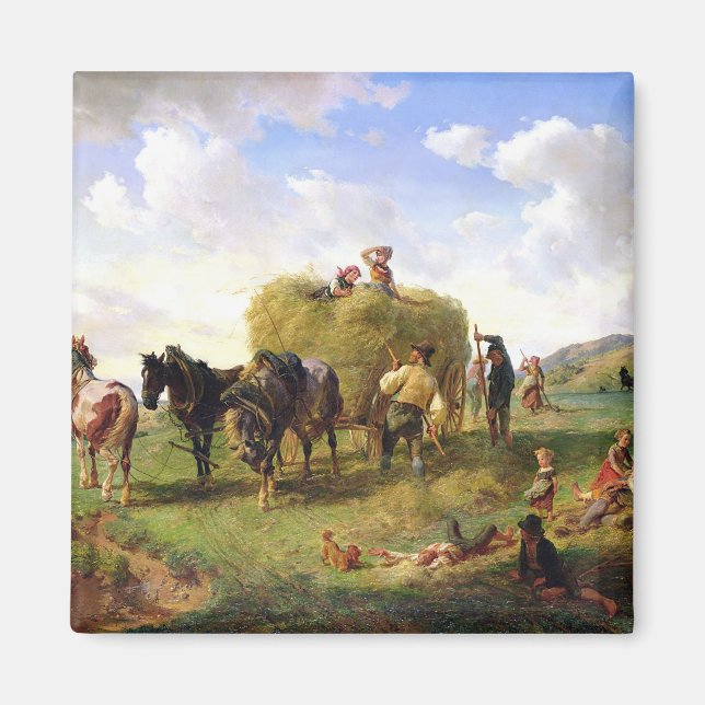 The Hay Harvest, 1869 Magnet (Front)