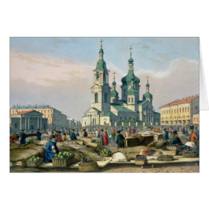The Hay Square in St. Petersburg, c.1840