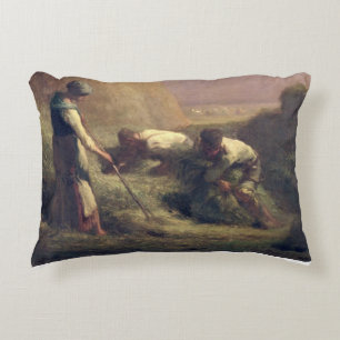 The Hay Trussers, 1850-51 Decorative Cushion