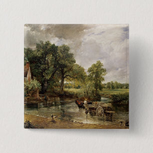The Hay Wain, 1821 15 Cm Square Badge