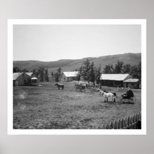 The Haylie Ranch, Crook County, Wyoming, c.1890 (b Poster