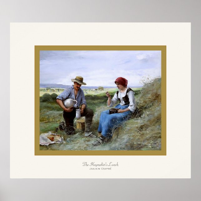 The Haymaker's Lunch ~ Julien Dupré ~ Fine Art Poster (Front)