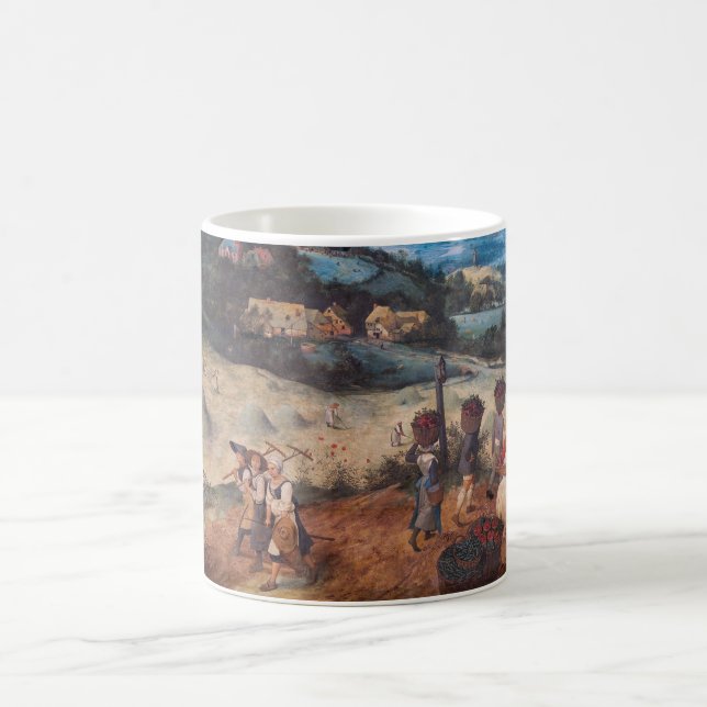 The Haymaking, Pieter Bruegel Coffee Mug (Center)