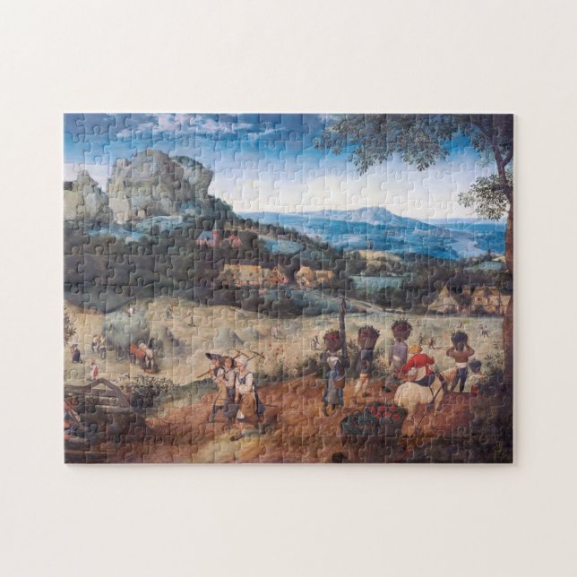 The Haymaking, Pieter Bruegel Jigsaw Puzzle (Horizontal)