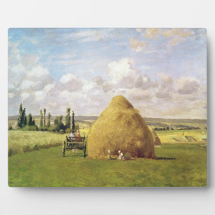 The haystack, Pontoise, 1873 Plaque
