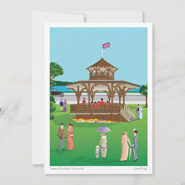 The Haywood Bandstand - Vancouver Holiday Card (Front)