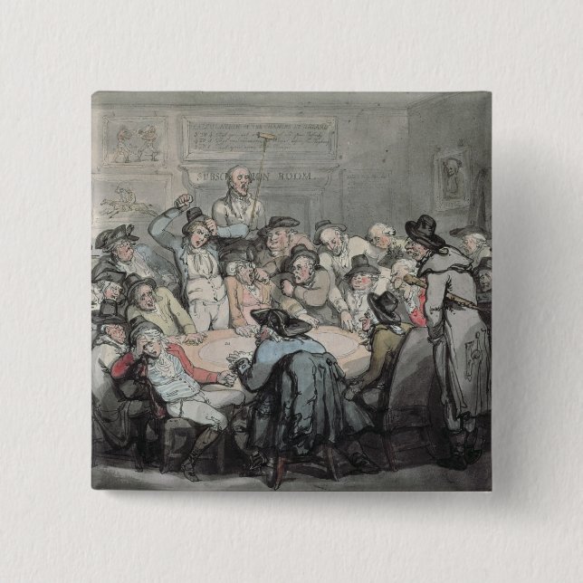 The Hazard Room 15 Cm Square Badge (Front)