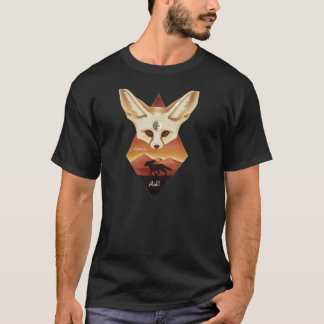 The head of a Fennec fox with large, prominent ear T-Shirt