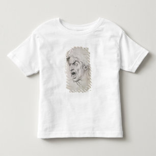 The head of a man screaming in terror, a study for toddler T-Shirt