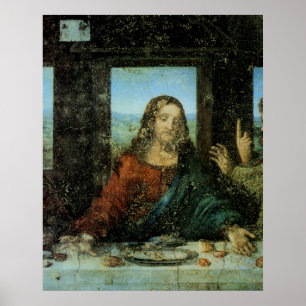 The Head of Christ by Leonardo Da Vinci Poster