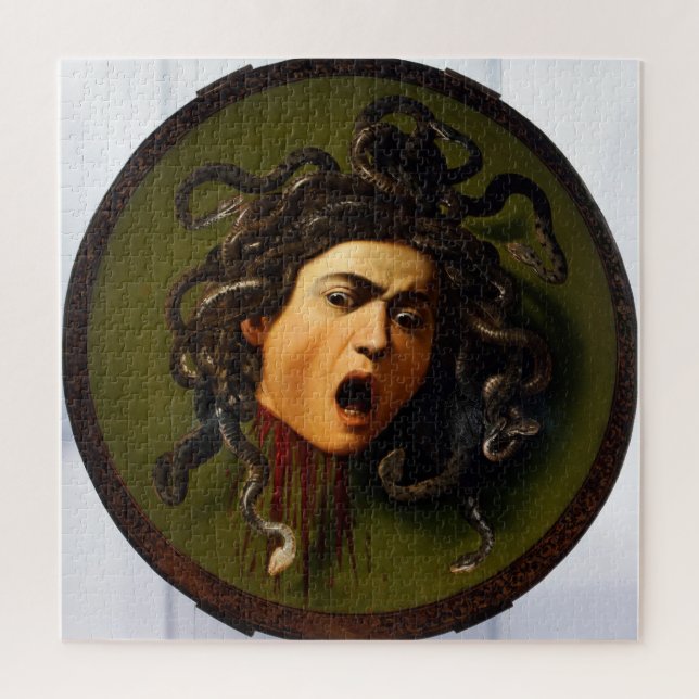 The head of Medusa by Caravaggio challenging Jigsaw Puzzle (Vertical)