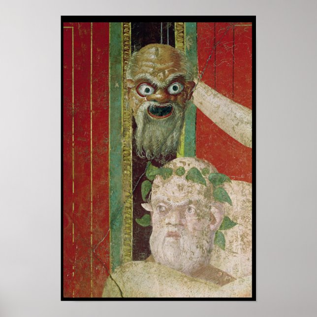 The Head of the Elderly Silenus Poster (Front)